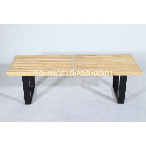 Qormo Rubber Wood Nelson Bench